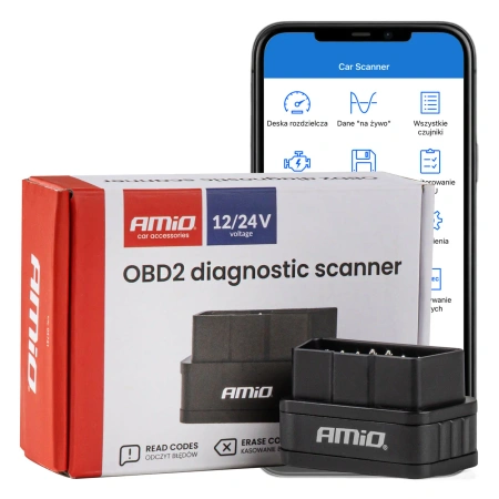 Skaner Diagnostyczny OBD2 BT PIC25K80, AMIO-04731