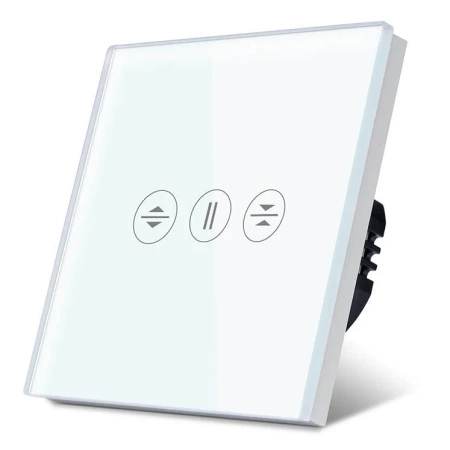 Włącznik dotykowy szklany żaluzjowy / roletowy (up/down) 600W - sterowanie WiFi + Bluetooth - biały - Tawoia Smart Home