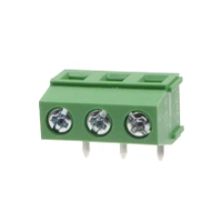 Złącze śrubowe 3 pola, raster 5, h=8.1mm kątowe