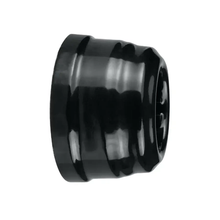 Gniazdo elektryczne Schuko z ramką, ceramiczne, montaż natynkowy, kolor czarny Ceramic Loft