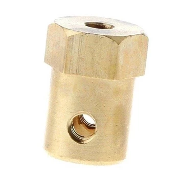 Piasta sześciokątna 12 mm do koła na oś 3 mm z mosiądzu do DIY