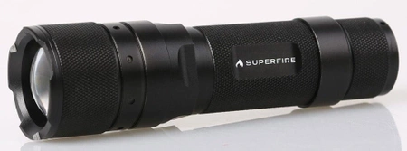 Latarka Superfire F3-L2, 1000 lm, zasięg 300 m, zoom, szkło optyczne