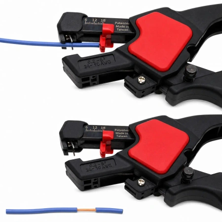 Ściągacz izolacji automatyczny 0.2–6.0 mm² AWG 24–10 z obcinakiem, HT-4021 Hanlong
