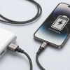 Kabel USB-A - USB-C, 3 A, 1,2 m, czarny, Miccell, MIC-003757