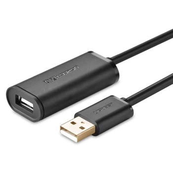 Przedłużacz USB 2.0 aktywny ze wzmacniaczem, wtyk – gniazdo A-A, 5 m, UGREEN US121