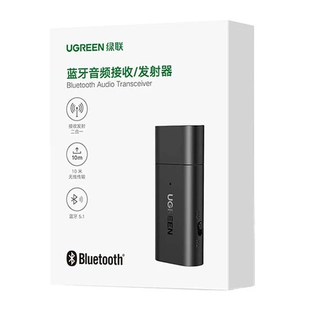 Adapter audio Bluetooth 5.1 USB-A i jack 3,5 mm, nadajnik i odbiornik, UGREEN CM523