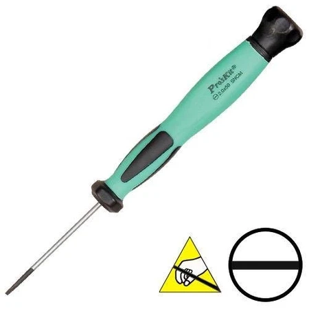 Wkrętak precyzyjny ESD płaski 2,0 mm, seria SD-083, ProsKit SD-083-S3
