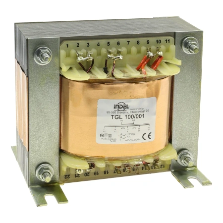 Transformator głośnikowy TGL 100/001, 100 W, 1,3 kom / 8 om, push-pull, ultraliniowy, 40 Hz - 15 kHz, Indel
