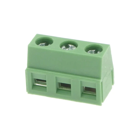 Złącze śrubowe 3 pola, raster 5.08, h=10mm kątowe