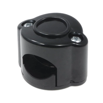 Uchwyt kabla plastikowy 42×32 mm natynkowy czarny - Retro PRL