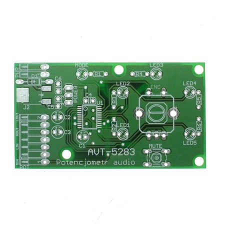 Potencjometr audio z układem MAX5440 - PCB do projektu AVT 5283