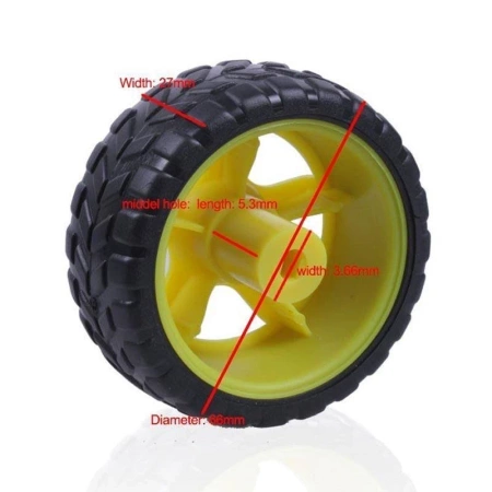 Podwozie robota RT-5 - 210mm - 2 silniki - podwozie Arduino