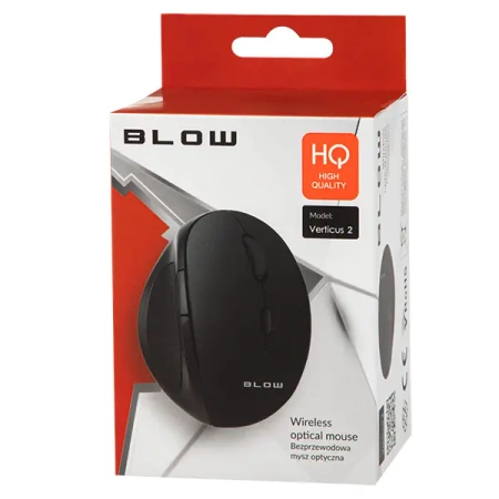 Mysz bezprzewodowa MB-50, duża, dla praworęcznych, mniejsze zmęczenie ramienia i nadgarstka