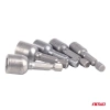 Zestaw 5 nasadek magnetycznych do wkrętarki 6, 8, 10, 12 i 13 mm, trzpień 1/4" HEX - AMiO 04937