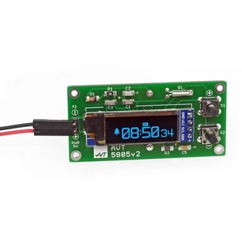 Zegar RTC z kalendarzem, budzikiem i stoperem, wyświetlacz OLED - KIT AVT 5805
