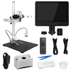 Mikroskop laboratoryjny do elektroniki, biologii i badań próbek, 3 obiektywy, ekran 10″ – Andonstar AD249S-M
