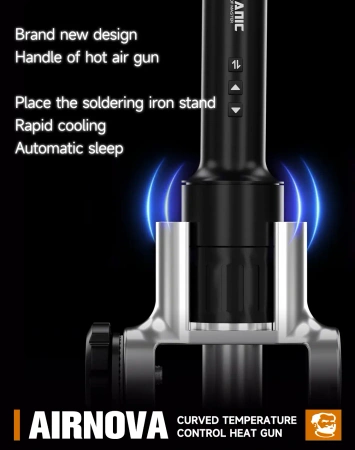 Stacja hot-air AIRNOVA, do precyzyjnych prac SMD, kompaktowa, Mechanic