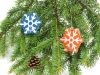 Niebieska świąteczna ozdoba LED RGB - zestaw DIY do nauki lutowania, XMAS2