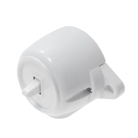 Włącznik światła pojedynczy, montaż natynkowy, kolor biały, seria Retro PRL