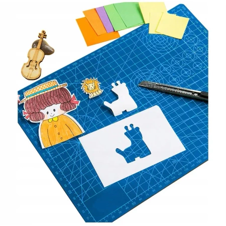 Mata modelarska do cięcia, samogojąca A3 45x30cm wielowarstwowa, niebieska