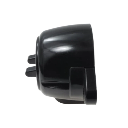 Włącznik światła podwójny, montaż natynkowy, kolor czarny, seria Retro PRL