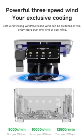 Lampa UV FUL-4, 4w1: UV, oświetlenie LED, wentylator i odciąg dymu, Mechanic