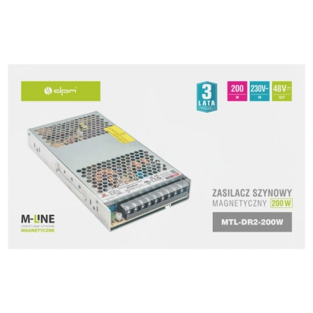 Zasilacz zewnętrzny do szynoprzewodów magnetycznych 200W 48V DC M-LINE
