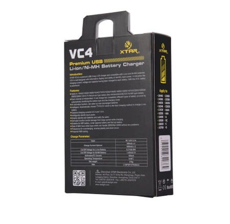 Ładowarka akumulatorów Li-Ion 18650 i innych, Xtar VC4