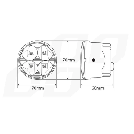 Samochodowe światła do jazdy dziennej DRL 510HP