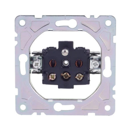 Gniazdo elektryczne z uziemieniem, montaż podtynkowy, kolor czarny OVAL Electromalt OVA1011B