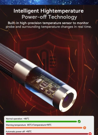 Przemysłowy endoskop ręczny HD IP67 kamera 6,2mm Noyafa NF-T20