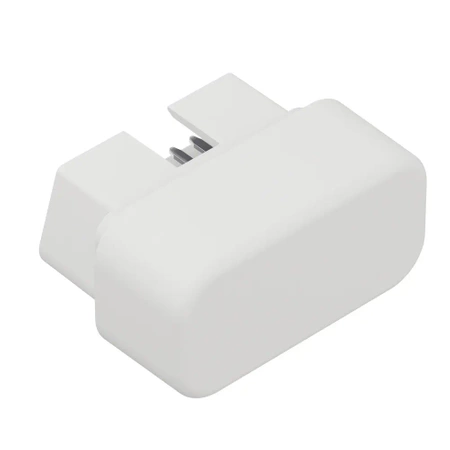 Obudowa OBD MINI z męskim wtykiem, komplet, ABS, jasnoszara, Kradex ZOBD MINI SET J