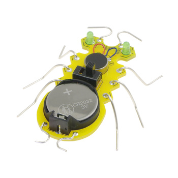 Żółty robaczek DIY do nauki lutowania AVT EDU657