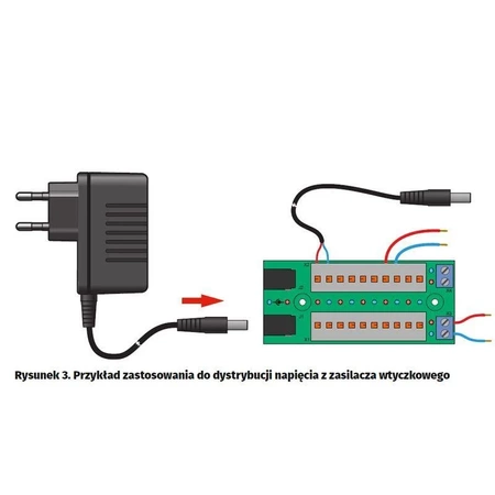 Rozdzielacz zasilania - zlutowany KIT AVT 1930