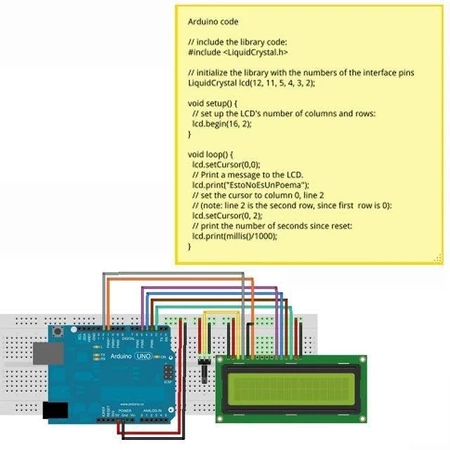 Wyświetlacz LCD alfanumeryczny 2x16, sterownik HD44780 - blue - QC1602A