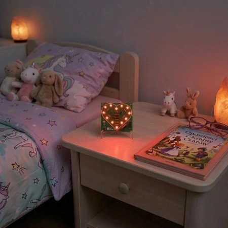 Bijące serce LED. Zestaw DIY do nauki lutowania AVT EDU620