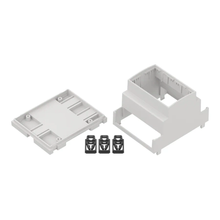 Obudowa modułowa na szynę DIN ZD1004J, 89,8 × 71,6 × 65,2 mm, ABS, szara, Kradex