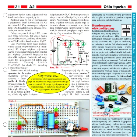 Zestaw elementów do nauki elektroniki. Kurs dla początkujących - Lekcja nr 2 - 15 ćwiczeń - EDW A02
