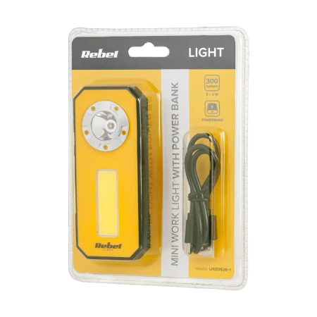 Lampa warsztatowa LED COB 450lm, 1000mAh, magnes