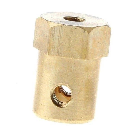 Piasta sześciokątna 12 mm do koła na oś 3 mm z mosiądzu do DIY
