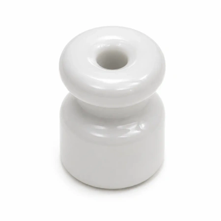 Uchwyt kabla ceramiczny biały 18x23mm Ceramic Classic Loft