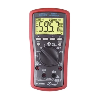 Multimetr TRMS 6000 z AutoCheck LoZ, pomiarem pojemności i temperatury, CAT III 600V, BRYMEN BM257s