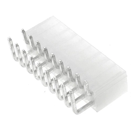 Wtyk ATX 18-stykowy męski kątowy do montażu na PCB, raster 4,20 mm, biały, KWM4505-18R