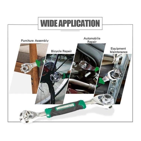 Klucz nasadowy wielofunkcyjny HW-318 Proskit 8-19mm, 5/16''-3/4''