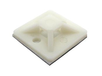 Uchwyt samoprzylepny 30x30mm plastikowy
