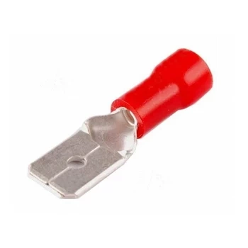 Konektor płaski męski izolowany 6.3mm 0.8mm 0.5-1.5mm² - końcówka kablowa SGE