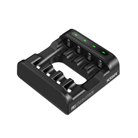 Ładowarka 4-kanałowa do ogniw AA i AAA Li-ion 1,5 V oraz Ni-MH, USB-C, Xtar L4