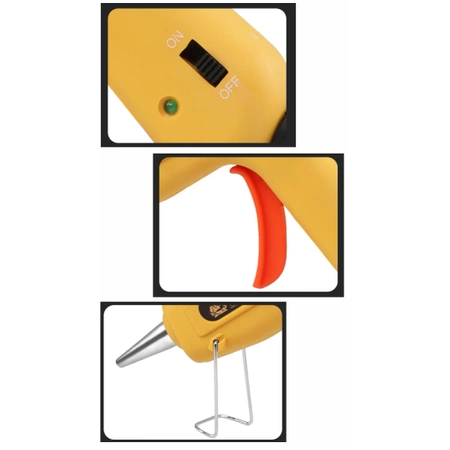 Pistolet do kleju na gorąco, sztyfty 7mm, 20W, etui