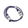 Przyłącze kablowe XLR MK06 Vitalco, wtyk - gniazdo, kabel mikrofonowy 1m