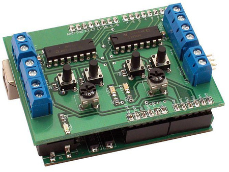Sterownik silników DC i krokowych dla Arduino - AVTduino Motor - KIT AVT 1619